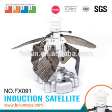 Engraçado sensor voando indução satélite voador brinquedo inteligente t rc helicóptero rc para crianças